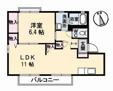 ヴィラ日吉 B棟の間取り画像