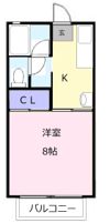 栗真ハイマートエクセルAの間取り画像