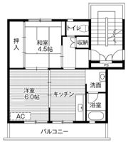 ビレッジハウス田町1号棟の間取り画像