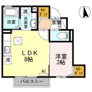 ベルツリー上川原の間取り画像