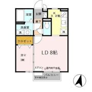 サンライズ城南の間取り画像