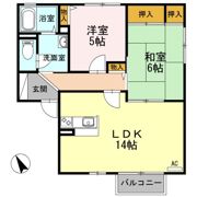 メッセゆう B棟の間取り画像