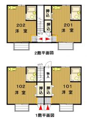 コーポカタシマの間取り画像