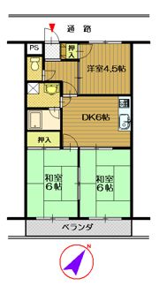 シーナリーマンションの間取り画像