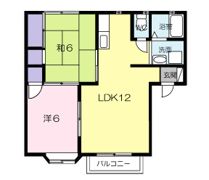 サンパティークSの間取り画像