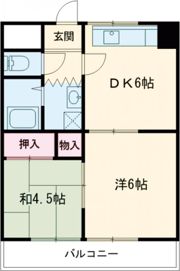 コーポ八田の間取り画像