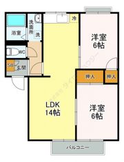 瀬野ハイライフタウン C棟の間取り画像