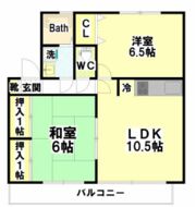 エステート川北の間取り画像