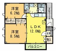 ドミール内浜の間取り画像