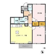 サクシード Bの間取り画像