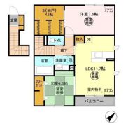 京 Ⅲの間取り画像