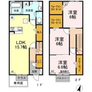 ルージュ ブラン Aの間取り画像
