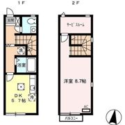 リースランド嬉野 Cの間取り画像
