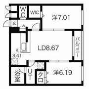 レジデンスKTMの間取り画像