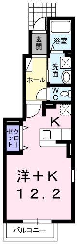 ベルアンジュの間取り画像