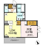 ヴィアレッタ福石の間取り画像