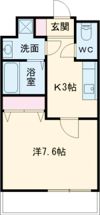 クロノス47黒髪の間取り画像