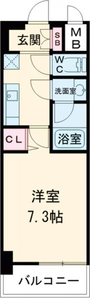 セオリー神戸クレールの間取り画像