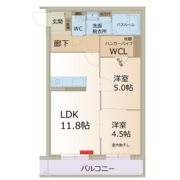 カルム コートの間取り画像