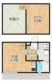 MODERN 西山Aの間取り画像