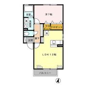 フォレット アモール Bの間取り画像