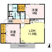 メディオ・ ルーチェ Bの間取り画像