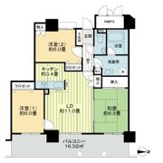 ライオンズタワー仙台長町の間取り画像