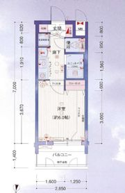 プレサンス名古屋駅前の間取り画像