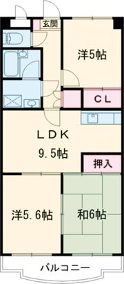 ヴィクトワール弐番館の間取り画像