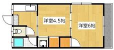 新富ハイツ B棟の間取り画像