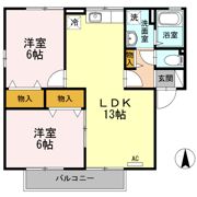 ソレイユハイム ABの間取り画像