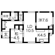 岡宮 戸建ての間取り画像