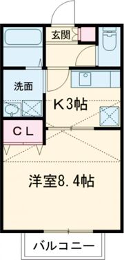 WISH伊在壱番館の間取り画像