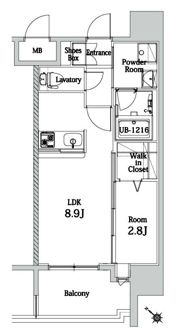 エンクレスト博多LIBERTYの間取り画像
