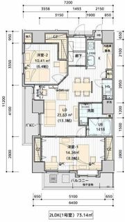 オムニコート福田町の間取り画像