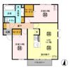 スカイブルー Kの間取り画像