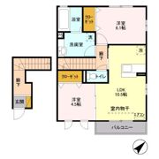 スカイブルー Aの間取り画像