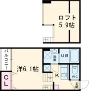 Le Grand Bleu 蛍池の間取り画像