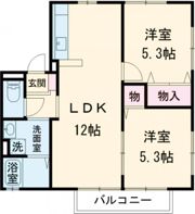 フィールドオブゴッドBの間取り画像