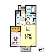 エルハーベン Bの間取り画像