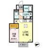 エルハーベン Bの間取り画像
