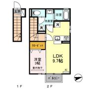 エルハーベン Bの間取り画像