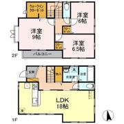佐倉市上座貸家の間取り画像