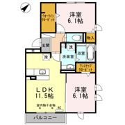 コンフォートイワタ2055の間取り画像