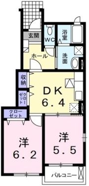ルーエ Bの間取り画像