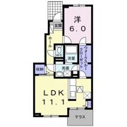 アンジュ メゾンAの間取り画像