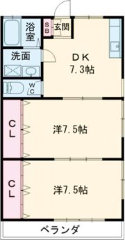 サングレイス小池原の間取り画像