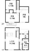 アンソレイエ中央 Aの間取り画像