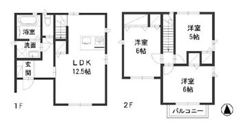 ラフィネ浜 Bの間取り画像