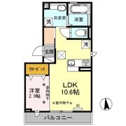 サザンヒルズ Bの間取り画像